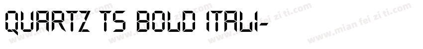 Quartz TS Bold Itali字体转换
